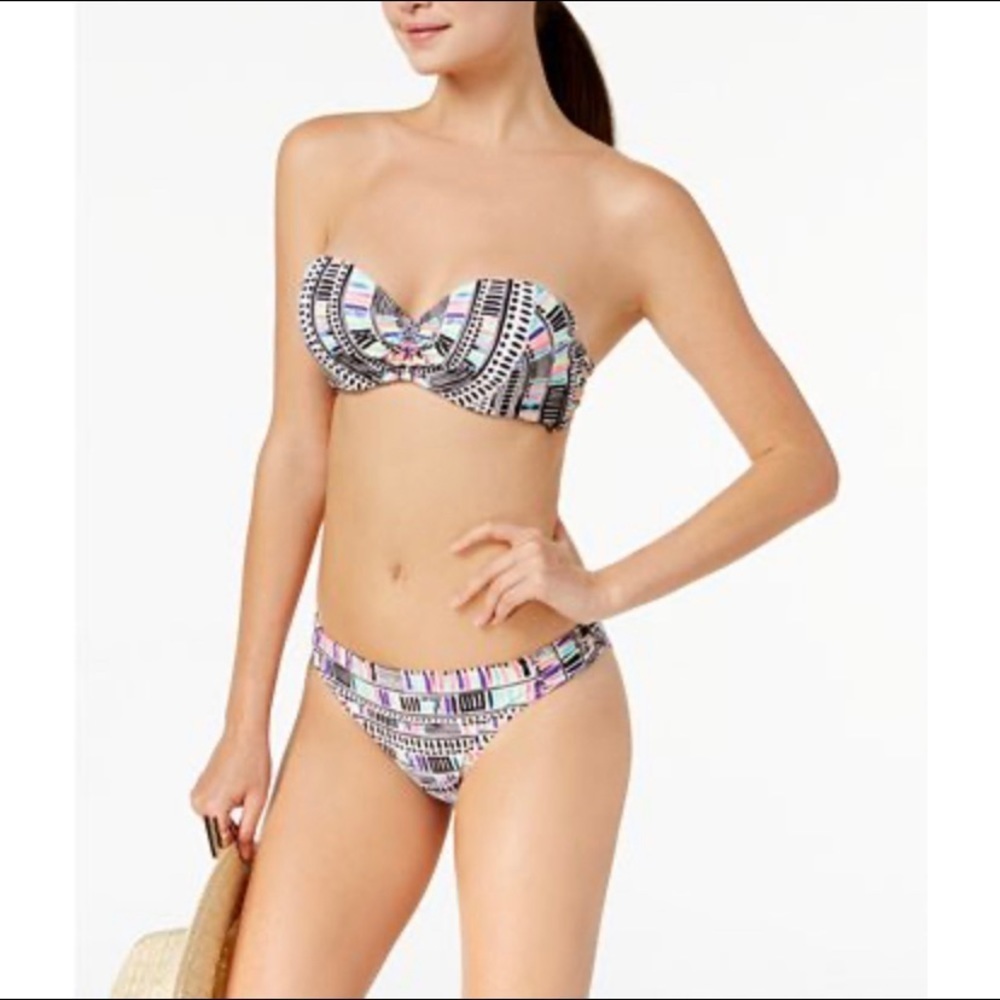 NWT California Waves Sea Glass Deco Bikini M